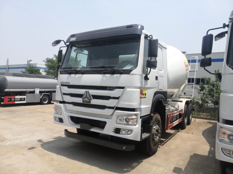 HOWO Sinotruk Low Price Truck Mounted Concrete Transit Mixer 10m3 mixing camion – Image 3