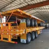 Best selling factory direct sale 3/4 axles heavy duty flatbed Semi Trailer 20FT 40FT Flat Bed Container truck trailers – Image 4
