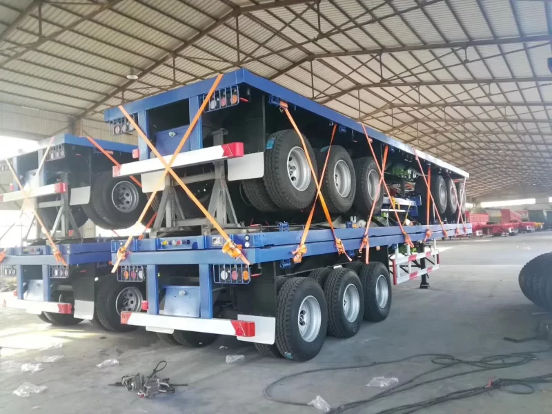 50-100 Tons Hydraulic Low Bed Trailer with Detachable gooseneck – Image 2