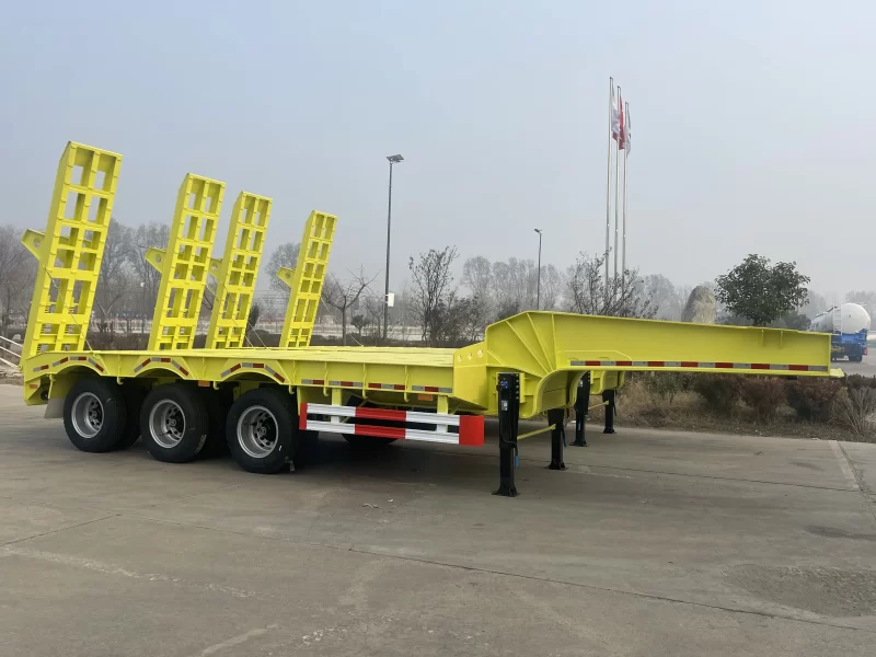 50-100 Tons Hydraulic Low Bed Trailer with Detachable gooseneck – Image 4