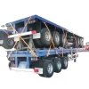 Best selling factory direct sale 3/4 axles heavy duty flatbed Semi Trailer 20FT 40FT Flat Bed Container truck trailers
